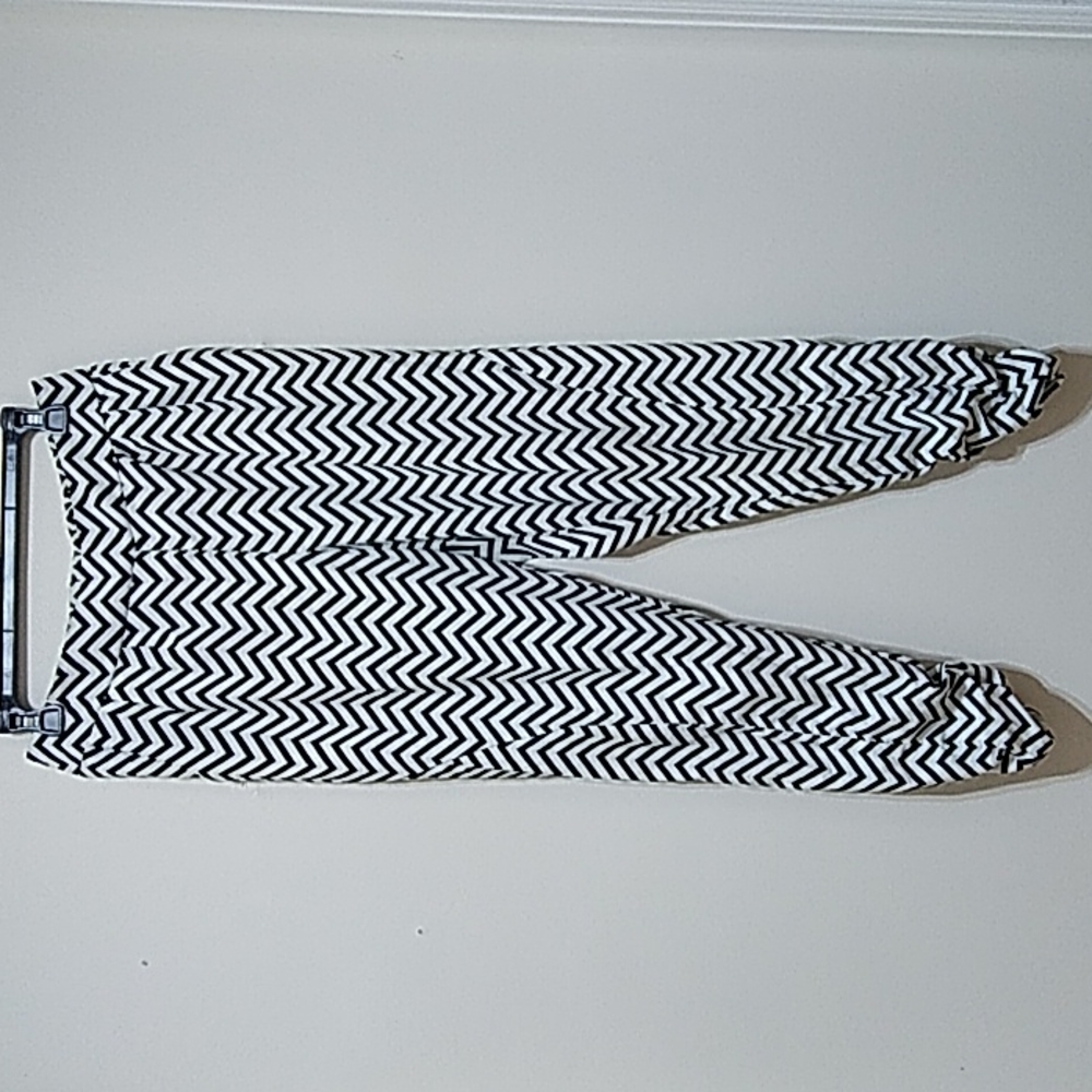 Dizzire Women's Lightweight Chevron Print Pants